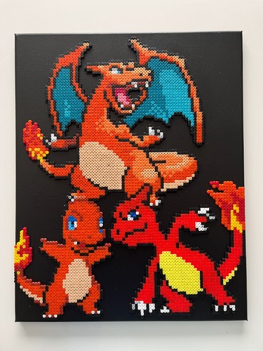 Pixel art perles a - /,