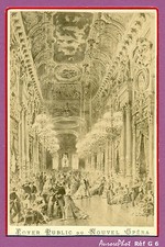 CDV FORMAT CABINET : FOYER PUBLIC DU NOUVEL OPÉRA DE PARIS VERS 1870 Réf G 6