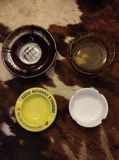 Ancien lot cendrier publicitaire Loto Gien La Poste Tacotac St Raphaël apéritif 