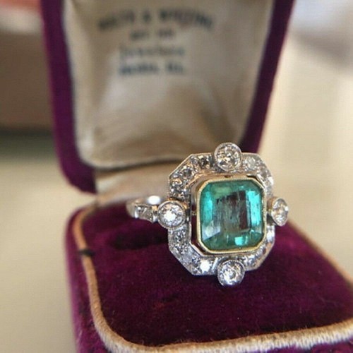 Bague fiançailles vintage - de,
