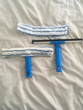 Lave vitre Raclette Silicone et Brosse Microfibre