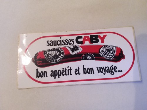Anciens autocollants saucisses