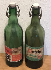 ancien BOUTEILLE de BIERE HATT KRONENBOURG wagner MUTZIG strasbourg 67 BRASSERIE