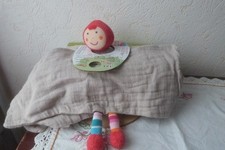 doudou petit chaperon rouge avec sa couverture edulobo
