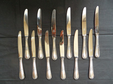 SFAM - 12 COUTEAUX A ENTREMET / FROMAGE - 20,7 cm - STYLE MARLY - T B ETAT