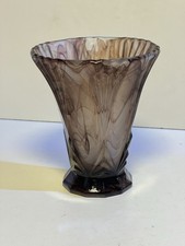 Vase Art Deco , Pâte De Verre