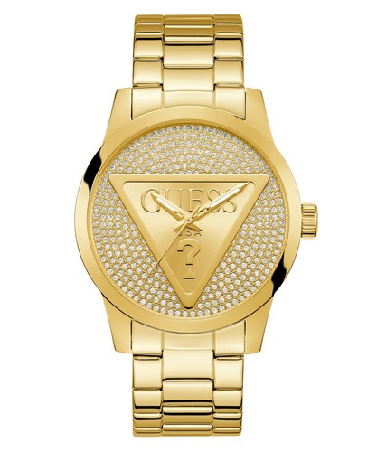 Guess montre doré analogique - guess,