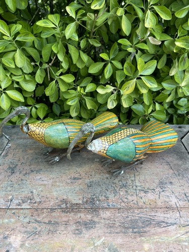 Paire oiseaux grues 1900 - d'oiseaux,