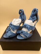 paire de chaussure femme escarpins talons taille 37 bleu erin adamson paris