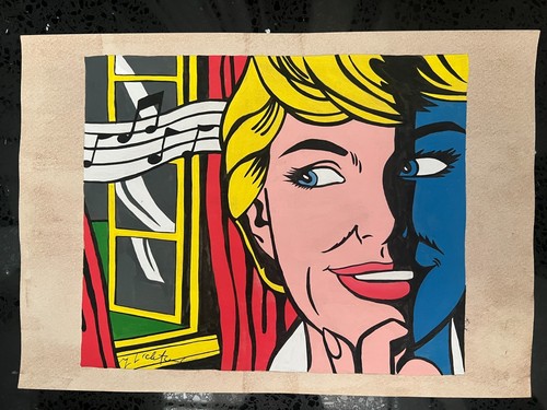 Dessin roy lichtenstein fait - dessin,