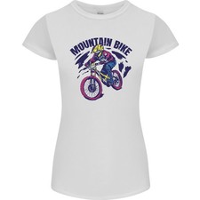 T-Shirt Femme Coupe Petite Cycliste VTT Vélo De Montagne