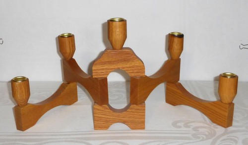 Vintage mcm wood brass - mcm,