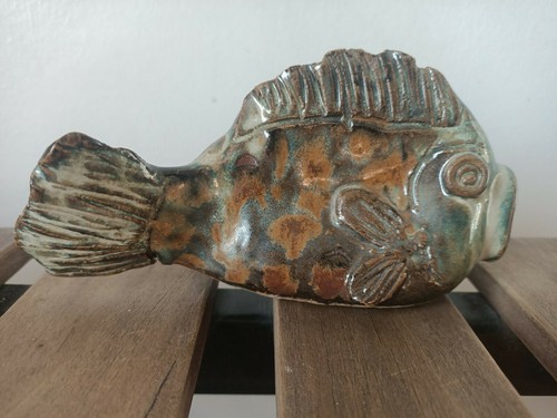 Poisson céramique signé