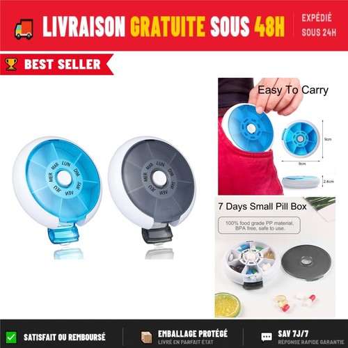 Pilulier semainier pièces - 2,