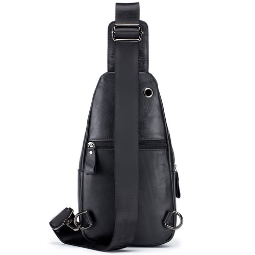 Sling bag cuir hommes - en,