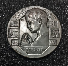 K- Médaille bronze argenté L'artisanat Graveur Rasumny