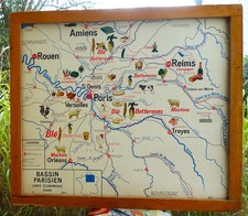 ancienne carte géographie MDI