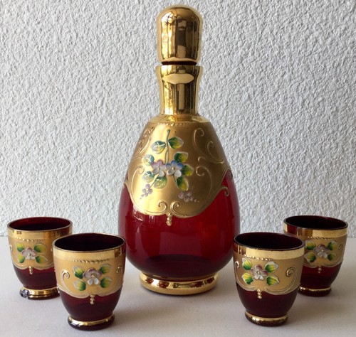 Ancien service liqueur - a,