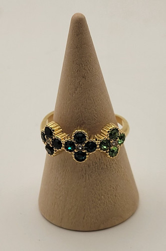 Bague dorée style - 👑,