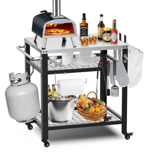 Stainless steel pizza oven - steel,