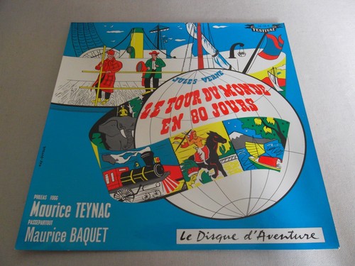 Affiche jules verne tour du - tour,
