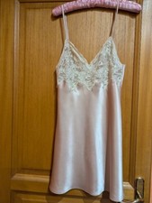 Nuisette satin rose - rose, dentelle