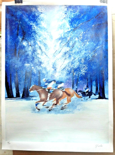 Lithographie spahn victor - lithographie,