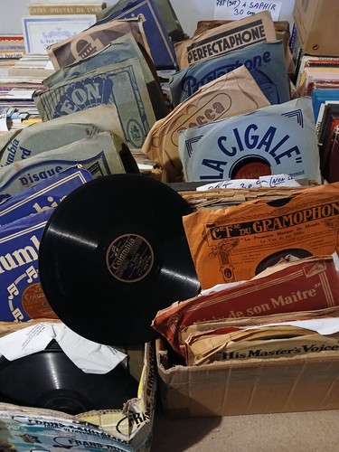 Vend lot 120 disques 78 - lot, x