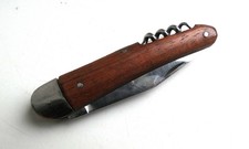 Couteau pliant manche bois