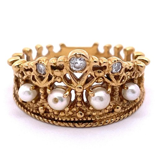 Bague jaune 18k avec - en, or