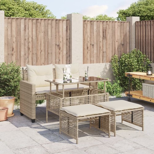 Salon jardin avec - jardin, coussins