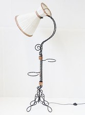 SUPERBE LAMPADAIRE DIABOLO PORTE-PLANTES AMOVIBLES 1950 VINTAGE FLOOR LAMP