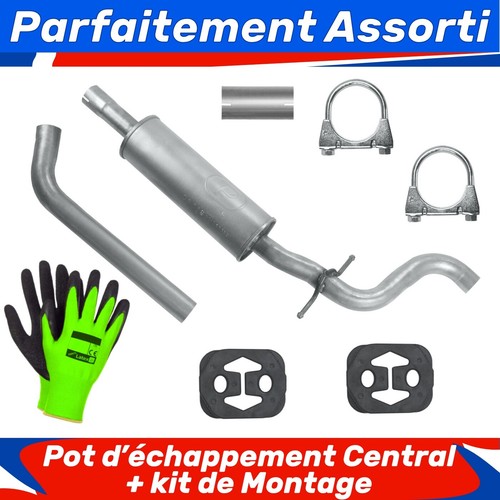 Pot échappement central - pot,