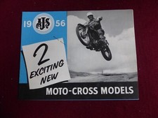 prospectus catalogue moto  : AJS moto cross models 16 MCS & 18 CS  / 1956