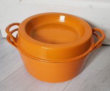 Cocotte fonte émaillé orange