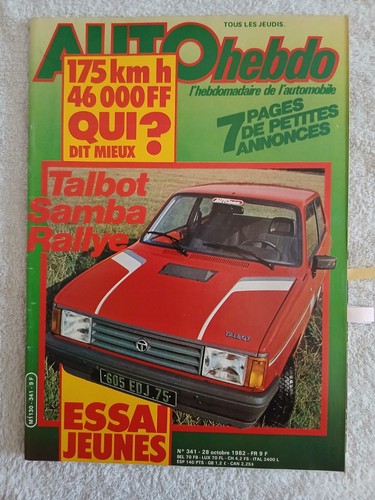 Auto hebdo 341 10 1982 - auto,