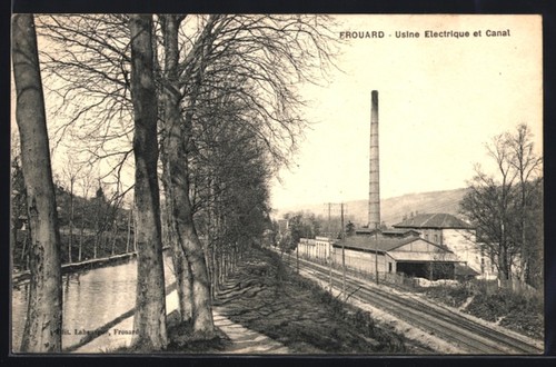 Cpa frouard usine electrique - cpa, frouard,