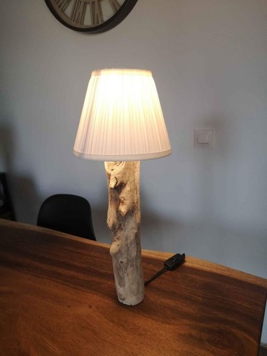 Lampe naturel bois flotté - en,