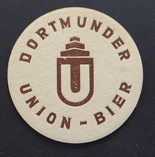 Ancien sous-bock bière DORTMUNDER UNION BIER beer coaster Bierdeckel 4