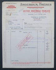 Facture 1955 MACHINE DE
