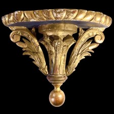 Étagère Console  style Louis XV en bois doré XVIIIe/ XIXe