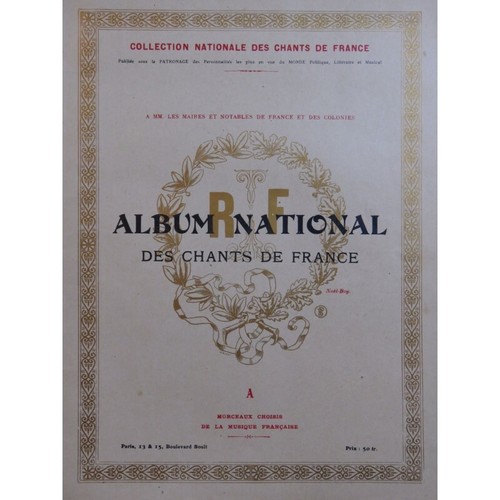 Album national des chants - chants, de