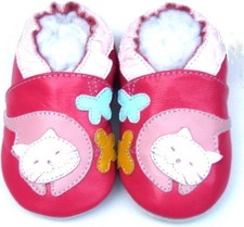 Chaussons en cuir souple