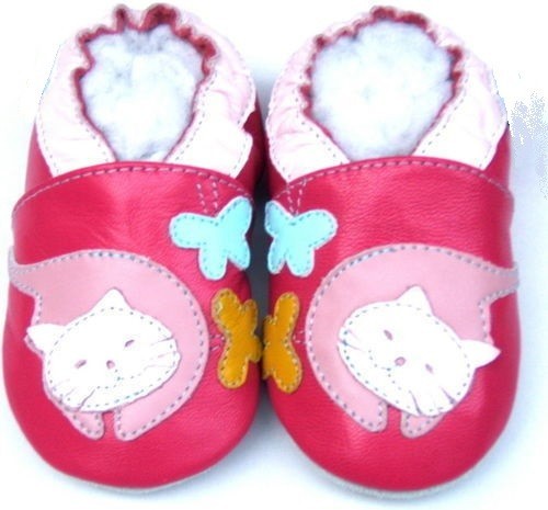 Chaussons cuir souple - en,