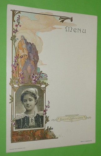 Menu art nouveau - menu, 1900-1914