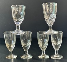 6 anciens verres à Absinthe