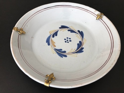 Faïence rouen assiette - assiette, murale