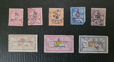 Lot de 8 TIMBRES MAROC - Types MOUCHON et MERSON -  oblitérés -  (TP3B)