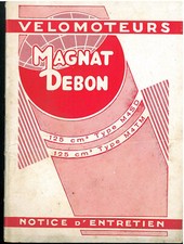 ORIGINAL Notice d'entretien 125 MAGNAT DEBON M4SD - M4TM 1954 id TERROT ETD ETM