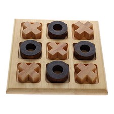 Wooden Tik Tak Toe Puzzle Game